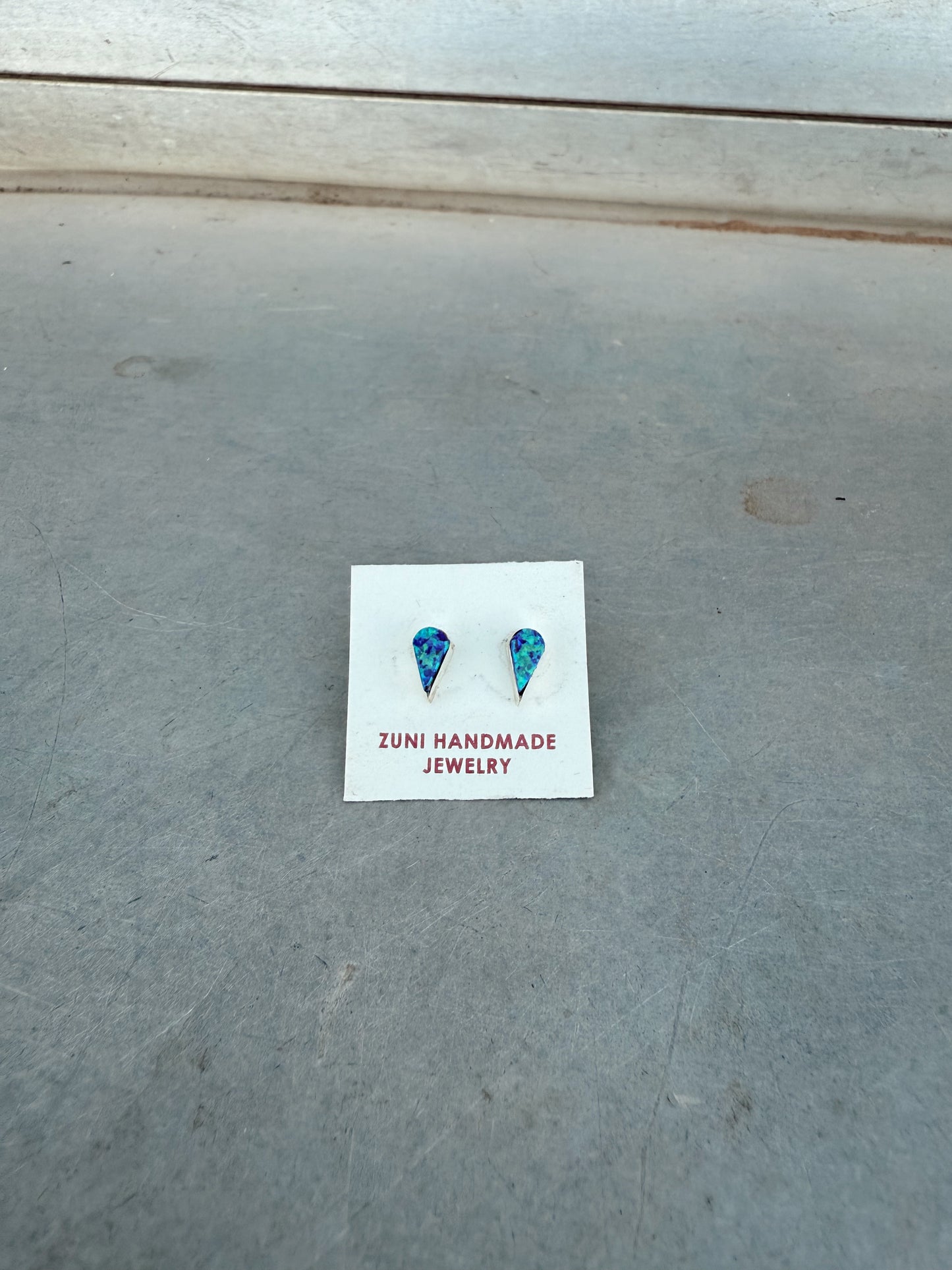 Opal Tear Drop Studs