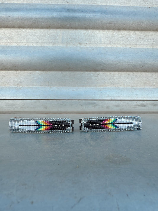 Feather Barrettes