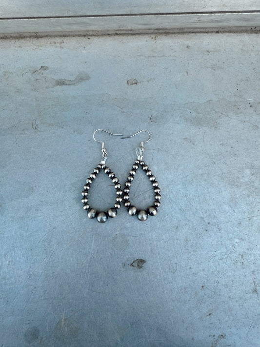 4mm Graduated Dangle Earrings (made to order)